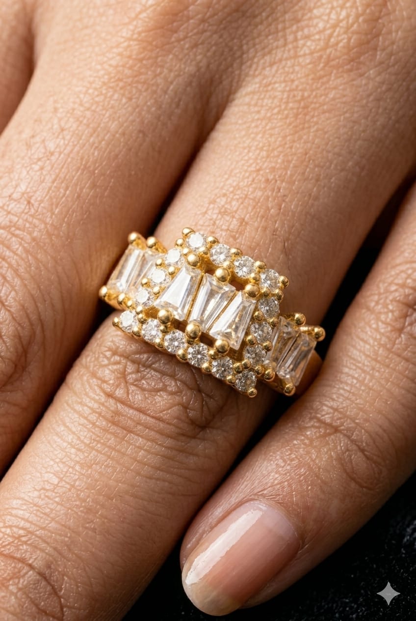Regal Statement Crystal Ring