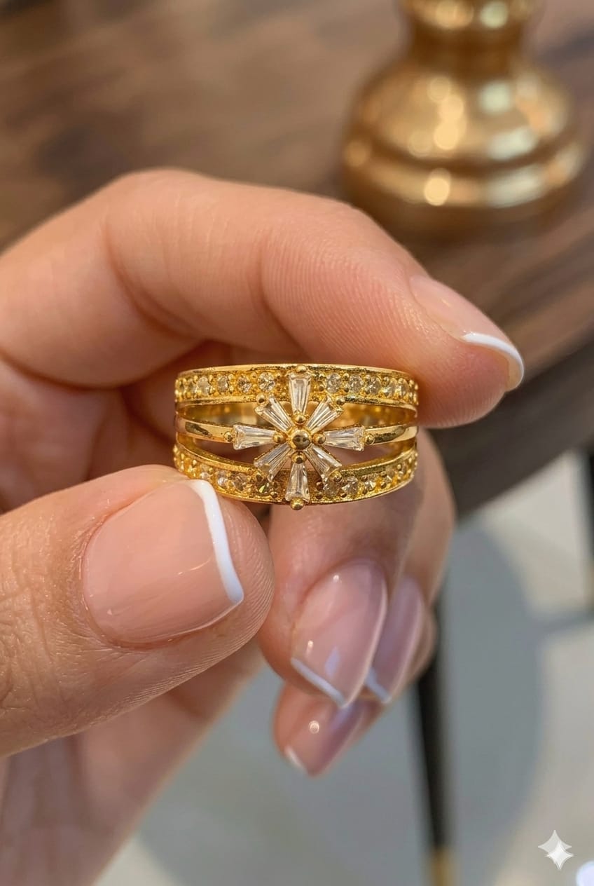 Elegant Gold Statement Ring