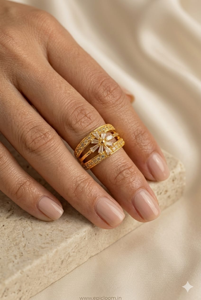 Elegant Gold Statement Ring