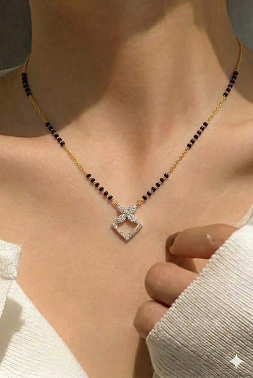 Diamond Shape Mangalsutra Necklace