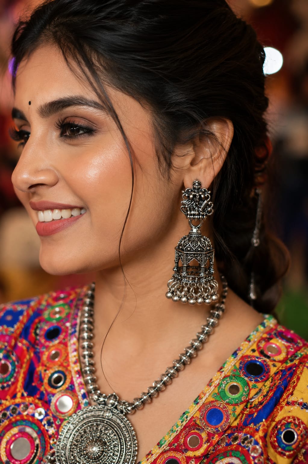 Vintage Temple Jhumka Earrings